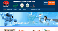Desktop Screenshot of brainscollege.edu.pk