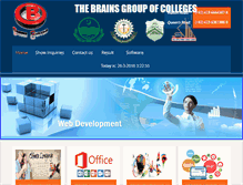 Tablet Screenshot of brainscollege.edu.pk